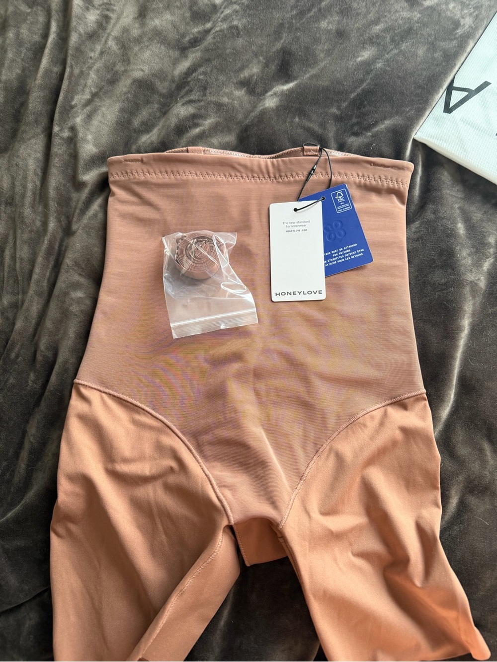 Honeylove High-Waist Shaping Shorts - Brown
